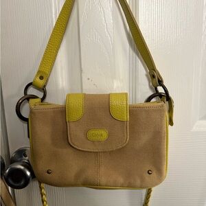 Vintage Chloe Tan and Yellow Women's Bag